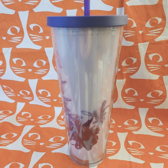 STARBUCKS 2017 PURPLE FLORAL SPRING Venti tumbler New unused! Rare - Picture 5 of 11
